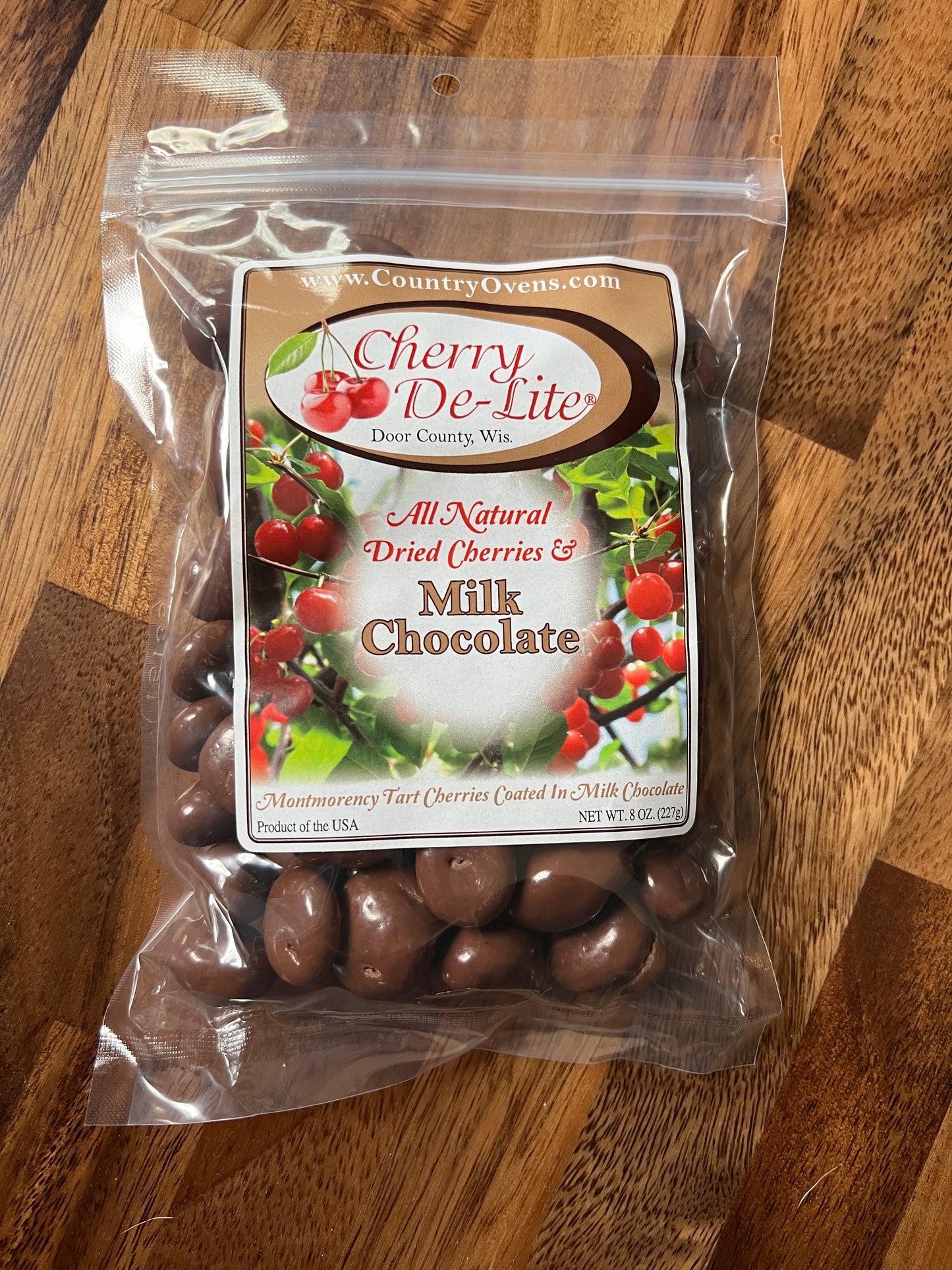 Milk Chocolate covered Dried Cherries